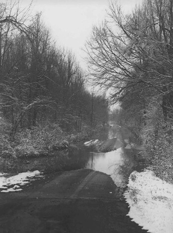 © Maude Schuyler Clay, Country Road, Winter, Near Marks, Quitman County, Mississippi, 1998.