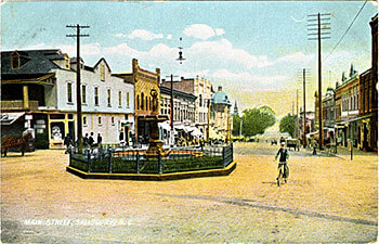 Main Street, Salisbury, North Carolina, circa 1910. Courtesy of the Durwood Barbour Collection of North Carolina Postcards, North Carolina Collection, University of North Carolina at Chapel Hill.