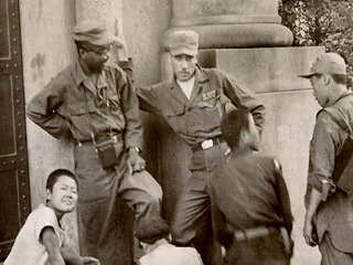 Raymond Andrews during the Korean War, still from Somebody Else, Somewhere Else, 2010.