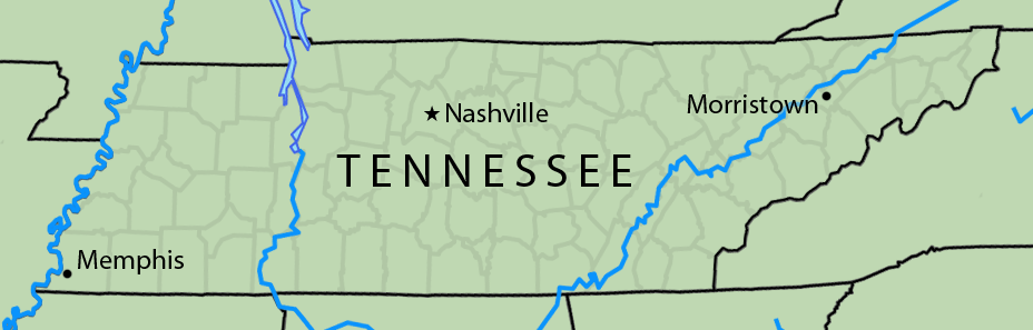 simple tennessee map