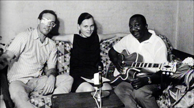 Steve Seaberg, Ronnog Seaberg, and J.B. Lenoir in the 1965 footage. The Soul of a Man, 2003. 