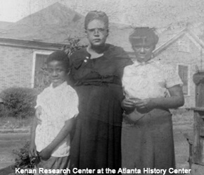 Photographer unknown, Freddie Styles (left) with his family in Atlanta, Georgia's Summerhill neighborhood, 1953. Courtesy of the Kenan Research Center at the Atlanta History Center