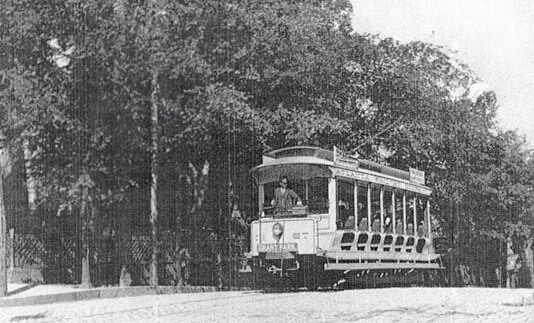 Nine Mile Circle Trolley, circa 1895.