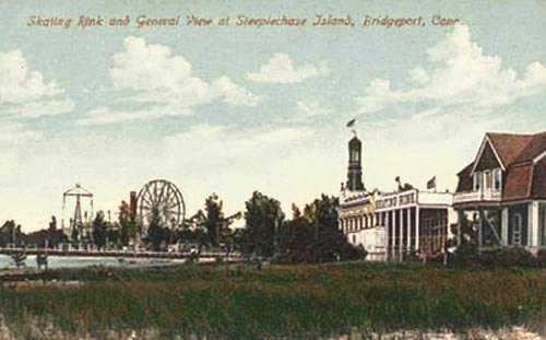 Postcard from Steeplechase Island, Bridgeport, CT, circa 1910.