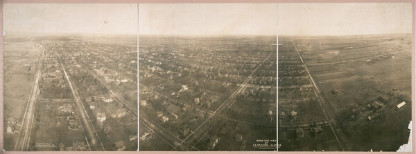 Panoramic photograph of La Grange, Illinois, 1908