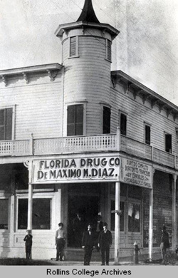 Photographer unknown, Ybor City Drugstore, Ybor City, Florida, 1890s. Rollins Digital Archives.