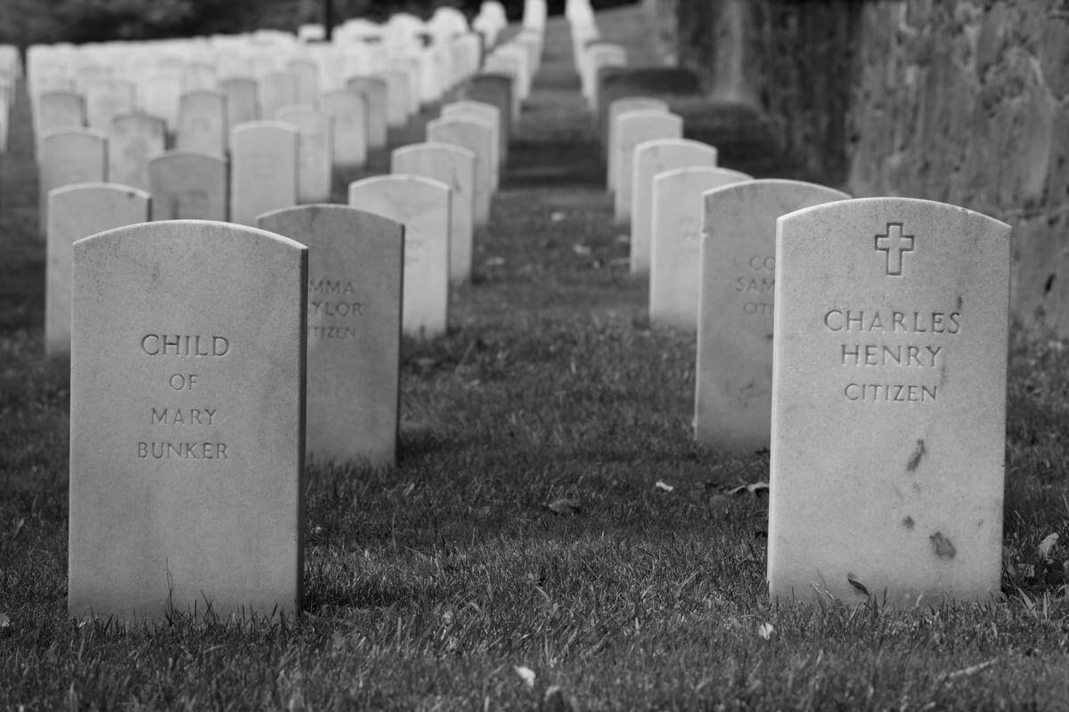 Arlington National Cemetery Grave Sites, Arlington, Virginia, July 2017. Photograph by Will Gallagher. © Will Gallagher.