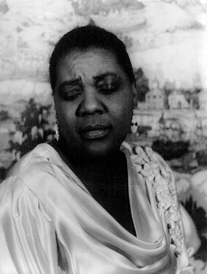 Portrait of Bessie Smith, February 3, 1936. Photograph by Carl Van Vechten. Courtesy of the Library of Congress, Prints and Photographs Division, loc.gov/item/2004663572.