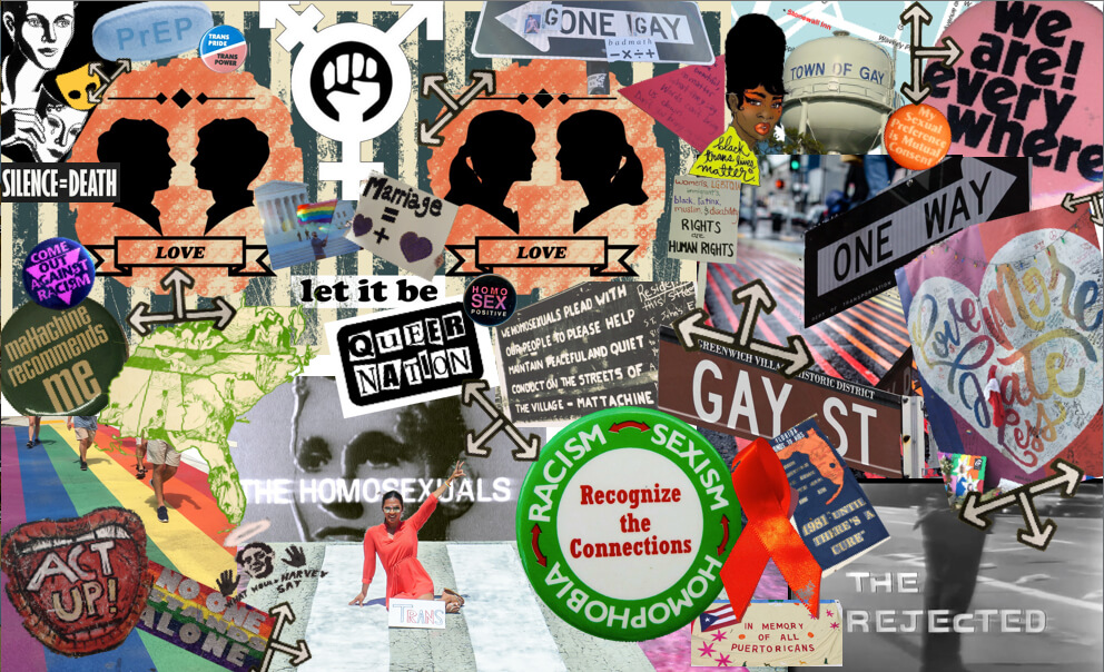 Queer Intersections / Southern Spaces, March 2018. Collage by Eric Solomon. Creative Commons license CC BY 4.0.