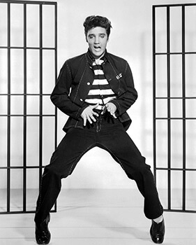 Jailhouse Rock, 1957. Promotional image featuring the film's star Elvis Presley. Courtesy of Metro-Goldwyn-Mayer, Inc.