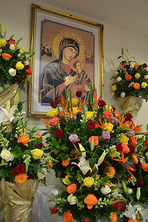 Our Lady of Perpetual Help, Marian Shrine at the Notre Dame d'Haiti Catholic Church, Miami, Florida, February 1, 2014. Photo by Ana Rodriguez-Soto. Courtesy of the Archdiocese of Miami. 