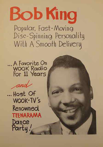 WOOK-TV advertisement for Teenarama host Bob King, Washington DC. Wook, 