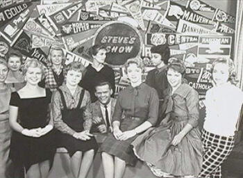 Steve's Show broadcast locally from Little Rock during the 1957 school integration crisis. The show was whites only and Hazel Bryan danced regularly on the show. Little Rock, Arkansas, ca. late 1950s. Screenshot from Steve's Show, dir. Sandra Hubbard (Morning Star Studio, 2004). Screenshot courtesy of Matthew F. Delmont.