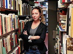 Holly Hobbs at the Amistad Research Center, New Orleans, Louisiana, 2014. Photograph by Jason Saul.