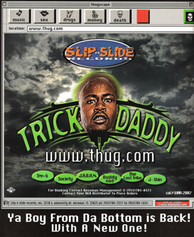 Album cover for www.thug.com by Trick Daddy. (Slip N Slide Records, 1998).