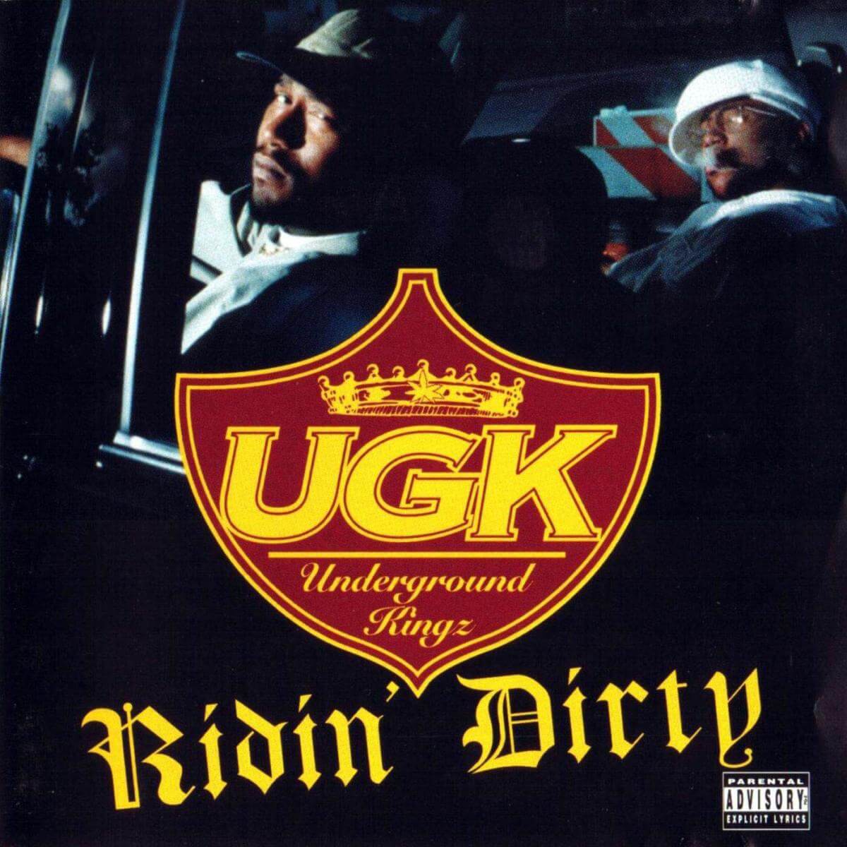 Album cover for Ridin’ Dirty by Underground Kingz. (Jive Records, 1996).