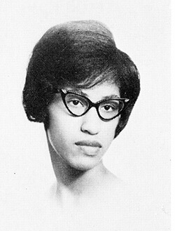 Gwendolyn Ann Jones, 1963. Photo from Woman's College of the University of North Carolina yearbook, Pine Needles.