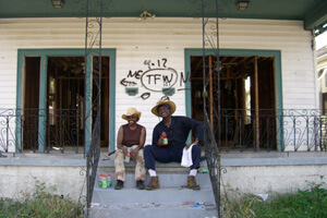 181-182 Mazant Street, next door to Musician's Village, Upper Ninth Ward, New Orleans, Louisiana, August 3, 2006. Photograph by Lauren Tilton. © Lauren Tilton.