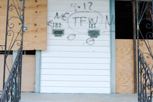 181-182 Mazant Street, next door to Musician's Village, Upper Ninth Ward, New Orleans, Louisiana, March 20, 2010. Photograph by Lauren Tilton. © Lauren Tilton.