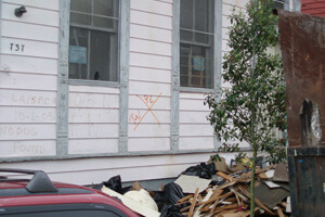 Rebuilding, Bywater, New Orleans, Louisiana, February 2010. Photograph by Dorothy Moye. © Dorothy Moye. 