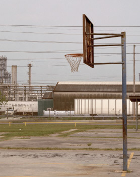Playground and Shell Refinery, Norco, Louisiana, 1998. Photograph by Richard Misrach. Courtesy of Pace/MacGill Gallery, New York; Fraenkel Gallery, San Francisco; and Marc Selwyn. © Richard Misrach.