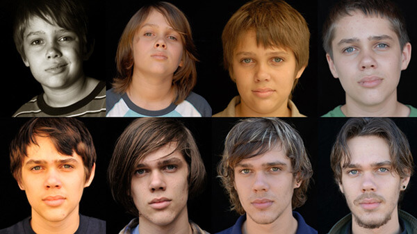 The evolution of Ellar Coltrane as Mason Evans Jr., 2014. Photographs by Matt Lankes. © IFC Films.