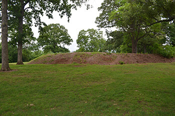 Remnant of Fort Walker and rifle pit, Grant Park, Atlanta, Georgia, 2014. Photograph by Daniel Pollock.