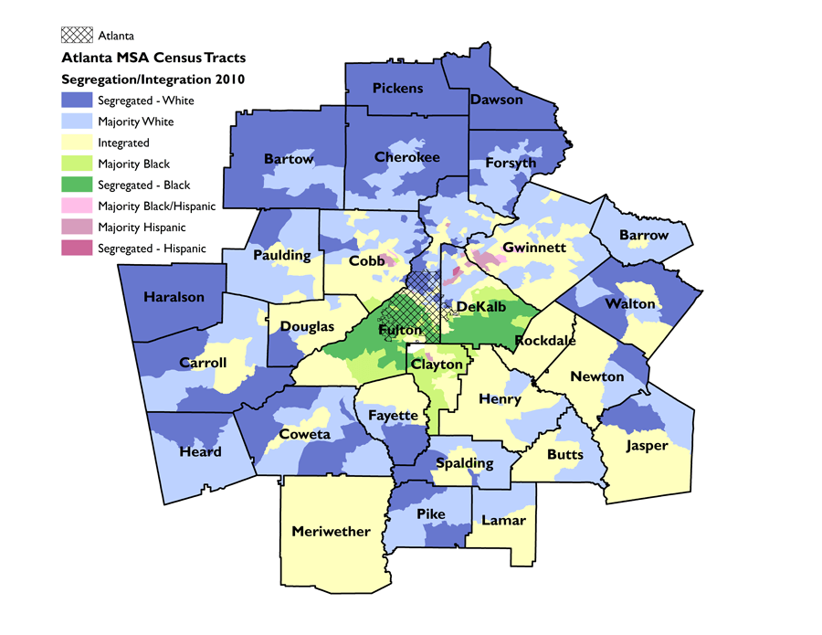 Atlanta Ga Race Demographics Map 