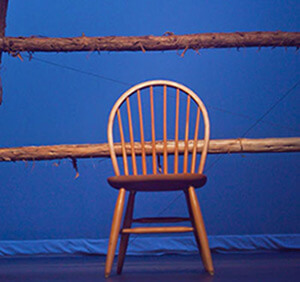 Stage set for Lafayette College's 2011 Production of The Laramie Project. Photograph by Chuck Zovko and Lafayette College. Courtesy of Chuck Zovko and Lafayette College.