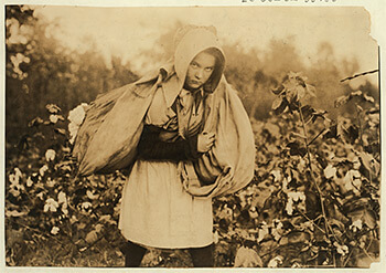 Figure 3. Callie Campbell. Pottawotamie County, Oklahoma, 1916. Photograph by Lewis Hine. Child Labor Collection, Library of Congress, LOT 7475, v.2, no. 4596.