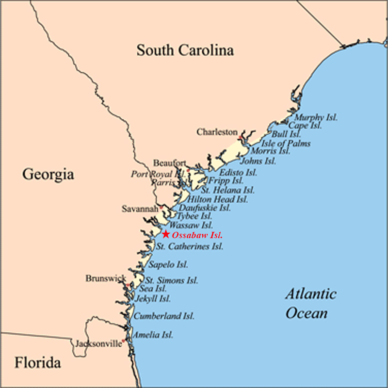 Barrier Islands Map   Martin 001 Map 